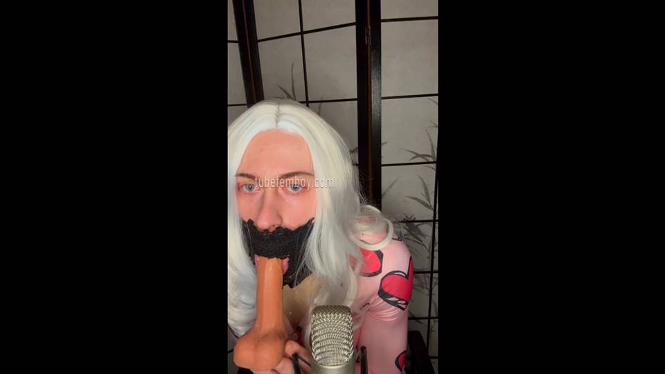 Asmr Teen Masturbation and Sucking Femboy